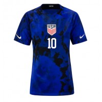 United States Christian Pulisic #10 Replica Away Shirt Ladies World Cup 2022 Short Sleeve